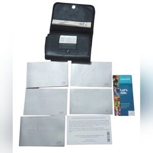 2017 Infiniti Q50 Owners Manual Book With Leather Bag.